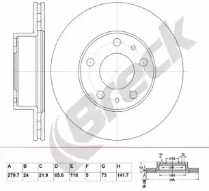 Тормозной диск BRECK купить